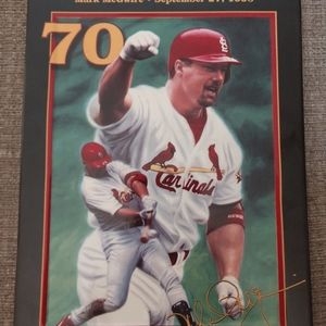 Mark McGwire king of swing limited edition plate